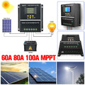 MPPT Solar Ladegerät Controller Panel Regler 12~48V Intelligenter Regler 60-100A