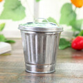 Mülleimer Eisen Abfall Bin Desktop Müll Eimer Container Mit Deckel