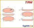 Bremsbelagsatz, Scheibenbremse COTEC TRW GDB3336 für Toyota