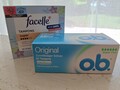 Set: facelle Tampons super 56 Stück + o.b. Tampons super plus 32 Stück