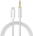 USB C auf AUX 1 Meter Nylon Kabel Audio 3,5mm Adapter für Handy Typ C Anschluss