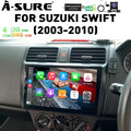 DAB+ 64GB CarPlay Für SUZUKI SWIFT 2004-2009 Android 14 Autoradio GPS NAVI WiFi