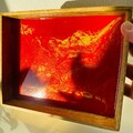 Holztablett länglich, Acryl Pouring, Deko, Schmuck- Schlüssel Ablage