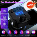 Bluetooth 5.0 Car Wireless FM Transmitter Adapter 2USB PD Charger AUX Hands-Free