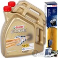 BOSCH ÖLFILTER F026407066+CASTROL 5W30 ÖL passend für VW TOUAREG CAYENNE AUDI Q7