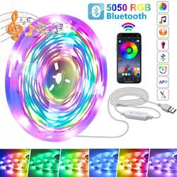 USB LED Stripe RGB Leiste Streifen 5050 SMD Band Licht Leuchte Lichterkette APP