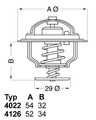 BorgWarner (Wahler) 4126.88 Thermostat, Kühlmittel für DAIHATSU TOYOTA