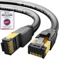 Cat8 CAT 8.1 Patchkabel Kabel S/FTP Halogenfrei LSZH RJ45 LAN PIMF Netzwerkkabel