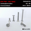 Senkkopfschrauben M3 M4 M5 M6 DIN 7991 ISO 10642 Edelstahl Innensechskant A2 V2A