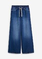 Weite Jeans mit elastischem Bund Gr 44 Mitternachtsblau Damen Baumwoll-Hose Neu*