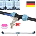 IBC Adapter 3/4" Auslaufhahn Verbindungsset für 2 Tank Regenwassertank Container