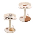 Katzen-Kratzbaum Sisal 40cm Katzenbaum Kratzsäule Kratzspielzeug mit Spielmaus