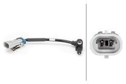 HELLA 6PU 230 040-331 Sensor, Raddrehzahl hinten rechts für CHEVROLET DAEWOO
