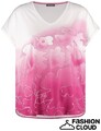 Samoon T-Shirt Art.671637-26216 Pink-Weiß  Gr. 44,46,50,52 UVP 59,99 €