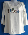 Thom by Thomas Rath Shirt m. Logo Gr. 36 offwhite