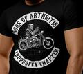 SONS OF ARTHRITIS Ibu. Chapter MC  1% Biker Shirt Motorrad Club T-Shirt MC  C8