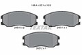 Textar 2451001 Bremsbelagsatz, Scheibenbremse für CHEVROLET OPEL SUZUKI