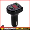 FM Transmitter In-Car Adapter Wireless FM Radio Car Adapter Bluetooth-compatible