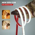 220V 230V COB LED-Streifen Stripe Lichtband Lichterkette Schlauch Selbstklebend