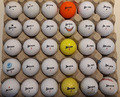 50 SRIXON Golfbälle weiß und bunt gebraucht