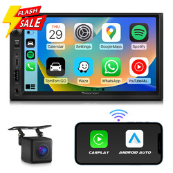 CAM+ 7" QLED Touchscreen X3 Doppel 2 DIN Autoradio wireless Android Auto CarPlay