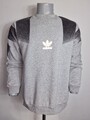 Adidas Herren Sweatshirt Center Logo Gr. S grau Pullover Gesäßtasche reflektierend