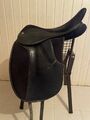Thorowgood Sattel Dressur 17 Zoll Schwarz