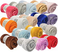 Kuscheldecke Plüsch Tagesdecke XL Coral Fleece Decke Sofadecke Wohndecke Soft