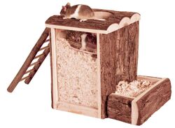 Trixie Natural Living Holz spielen und graben Kleintier Turm 25x24x20cm