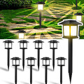 2-16Stk LED Solarleuchten Außen Garten Solarlampe Pfadlichter Solar Wegeleuchte