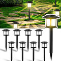 2-16Stk LED Solarleuchten Außen Garten Solarlampe Pfadlichter Solar Wegeleuchte