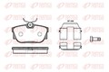 Bremsbelagsatz Scheibenbremse REMSA 0767.10 für T4 TRANSPORTER VW 70B MULTIVAN