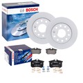 BOSCH BREMSSCHEIBEN 253mm + BELÄGE HINTEN passend für GOLF 5 6 A3 LEON OCTAVIA
