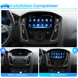 4+64G Für Ford Focus 2012-2018 MK3 Android 14 Autoradio CarPlay GPS Navi RDS BT