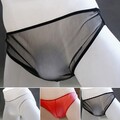 Herren,Boxershorts Sexy Mesh Pants Hipster Slip Dessous Transparent Unterwäsche