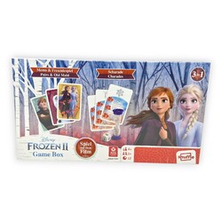 Frozen II Die Eiskönigin 2 Game Box Spielebox Scharade Memo Freundespiel Shuffle