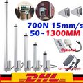 50-1300mm 12V 700N 15mm/s Elektrisch Linearantrieb Linear Actuator Linearmotor 