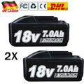 2X Neu 7,0Ah 18V Akku Für Makita BL1860 Li-ion BL1850 BL1830 mit LED-Anzeige DHL