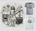 Musik T-Shirt Musikschule Gitarre Da Vinci Motiv Rock Gitarrist Festival *2080