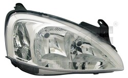 Scheinwerfer für Opel Combo Corsa 03-05 Rechts Beifahrerseite TYC 20-6065-25-2
