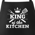 Grill-Schürze für Männer mit Spruch King of the kitchen Küchenschürze Moonworks®