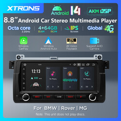 Für BMW E46 Autoradio Android 14 Octa Core 4G+64GB 8,8" IPS GPS Navi DSP LTE 4G