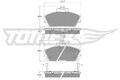 TOMEX Brakes Bremsbelagsatz, Scheibenbremse TX 11-39 für ROVER