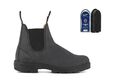 Blundstone 587 rustikale schwarze Leder australische Chelsea Stiefel mit Polierpad