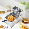 Öl-Friteuse Friteuse 6L Edelstahl 2500W Profi Küche Kaltzonen Fritteuse Fritöse