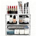 Make-Up Organizer Kosmetikorganizer Aufbewahrungsbox mit Schubladen Acryl