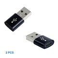 2XUSB A auf USB C Adapter Ladeadapter Datenübertragung Stecker Konverter