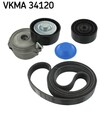 SKF Keilrippenriemensatz VKMA 34120 für WA6 MONDEO GALAXY BA7 MAX FORD 2 4 TDCi