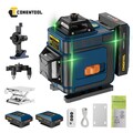 4D 16 Line Laser Level 360 Grad Selbstnivellierend Kreuzlinienlaser Wasserwaage