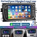 Android Autoradio Für Ford Focus II Mk2 Mondeo C-MAX S-MAX Galaxy GPS Navi WIFI